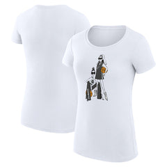 San Antonio Spurs G-III 4Her by Carl Banks Women's Super-Slim Fit Lightweight Basketball Girls T-Shirt White - NBA