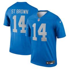 Amon-Ra St. Brown Detroit Lions Legend Player Performance Top Blue | Nike for Sale