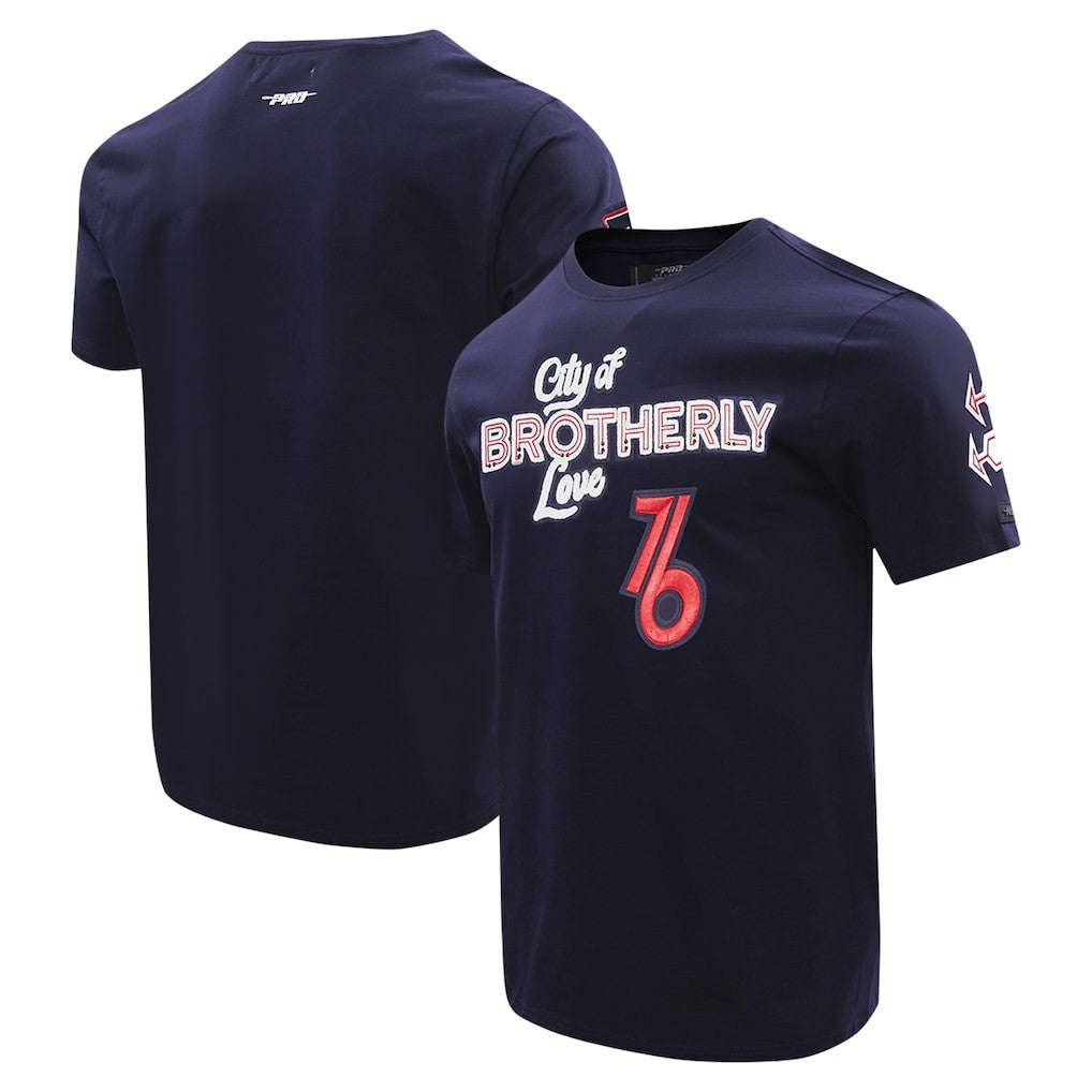 Philadelphia 76ers Pro Standard 2023 City Edition T-Shirt Navy - NBA