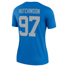 Aidan Hutchinson Detroit Lions Women's Alternate Legend Player Performance Top Blue | Nike for Sale