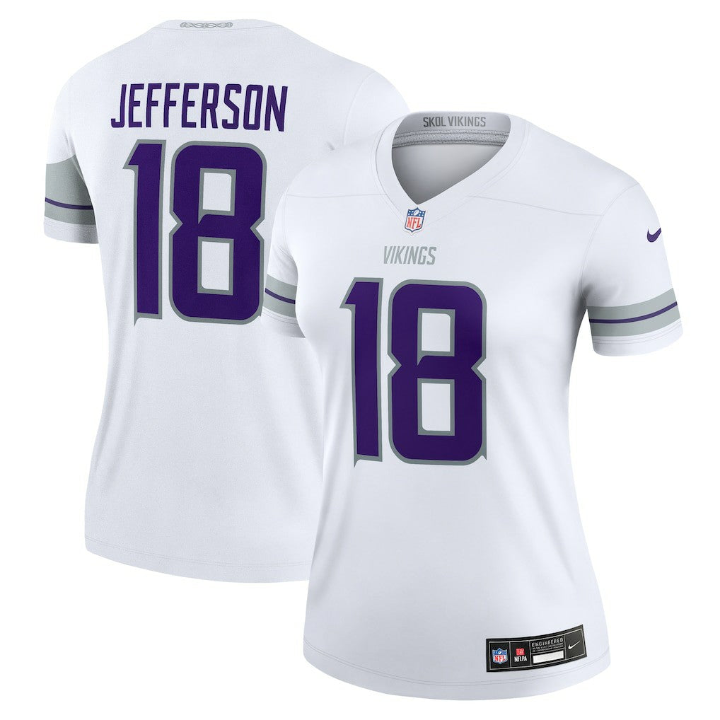 Justin Jefferson Minnesota Vikings Women's Alternate Legend Player Performance Top White | Nike for Sale