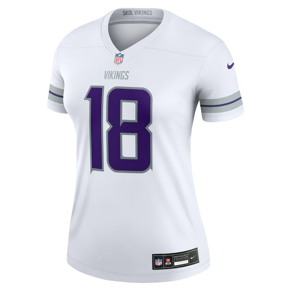 Justin Jefferson Minnesota Vikings Women's Alternate Legend Player Performance Top White | Nike for Sale