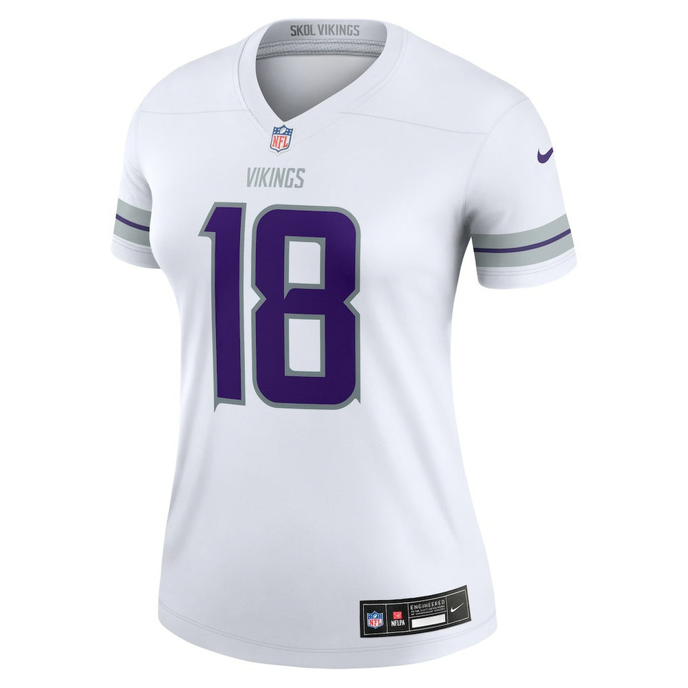 Justin Jefferson Minnesota Vikings Women's Alternate Legend Player Performance Top White | Nike for Sale