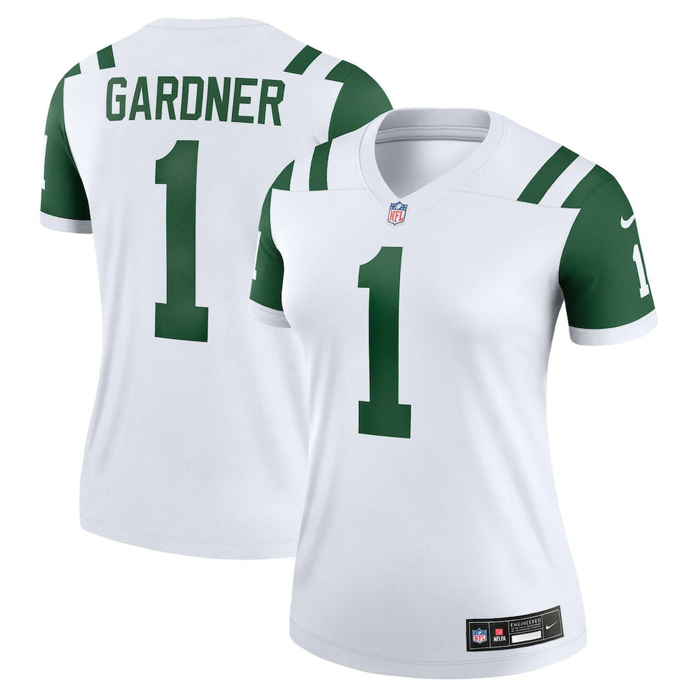 Ahmad Sauce Gardner New York Jets Women's Alternate Legend Player Performance Top Classic Alternate White | Nike for Sale