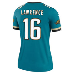Trevor Lawrence Jacksonville Jaguars Women's Alternate Legend Player Performance Top Prowler Throwback Teal | Nike for Sale