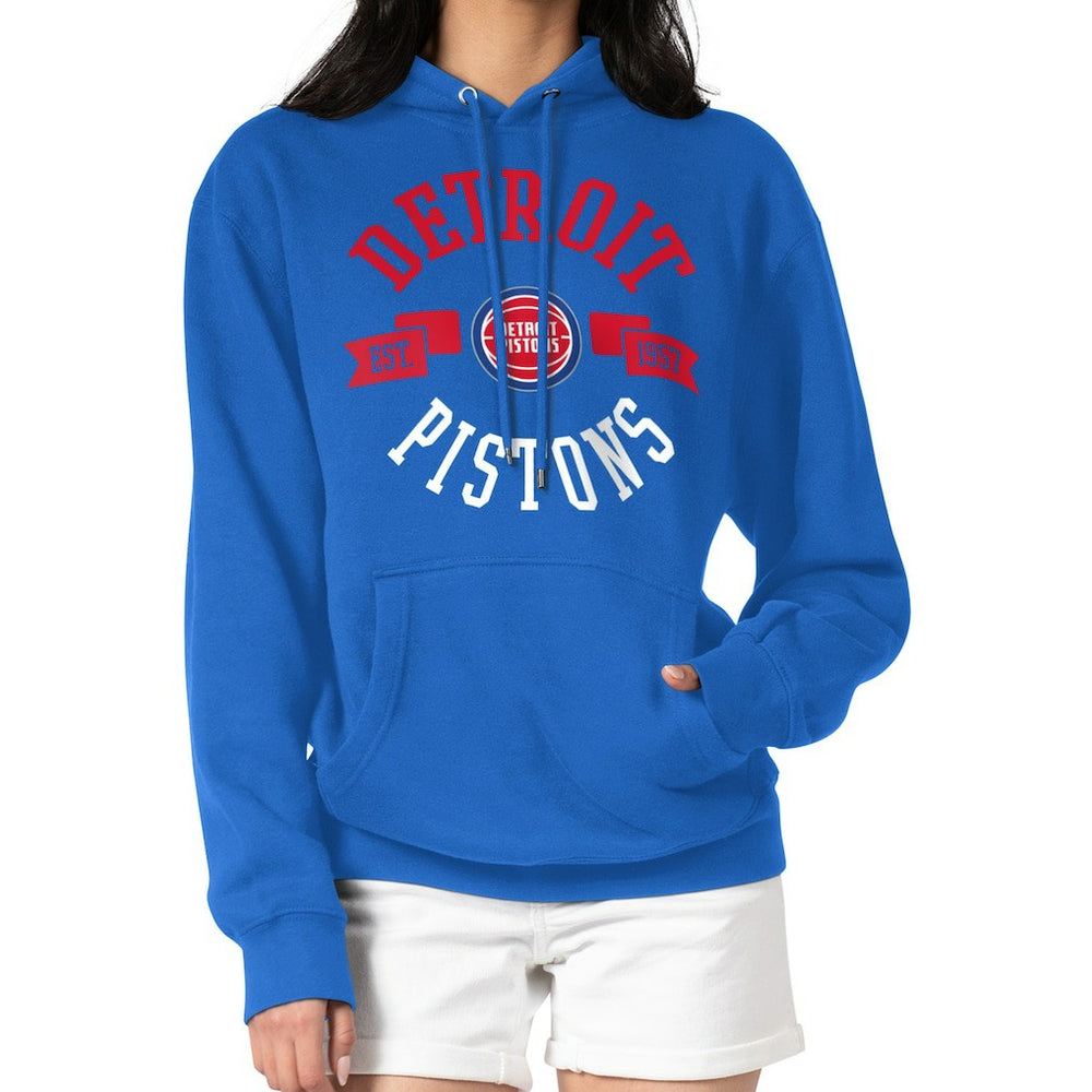 Detroit Pistons G-III 4Her by Carl Banks Women's City Pullover Hoodie Blue - NBA