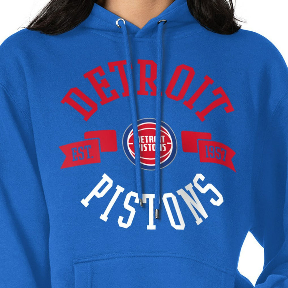 Detroit Pistons G-III 4Her by Carl Banks Women's City Pullover Hoodie Blue - NBA