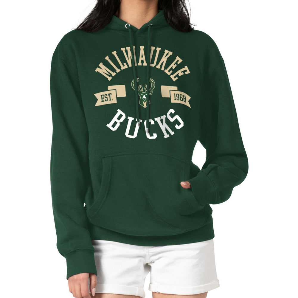 Milwaukee Bucks G-III 4Her by Carl Banks Women's City Pullover Hoodie Green - NBA
