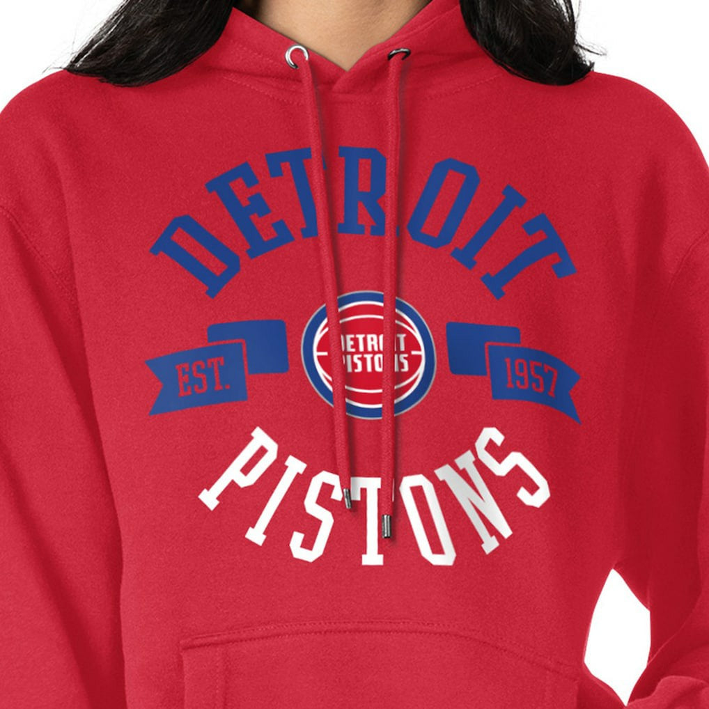 Detroit Pistons G-III 4Her by Carl Banks Women's City Pullover Hoodie Red - NBA