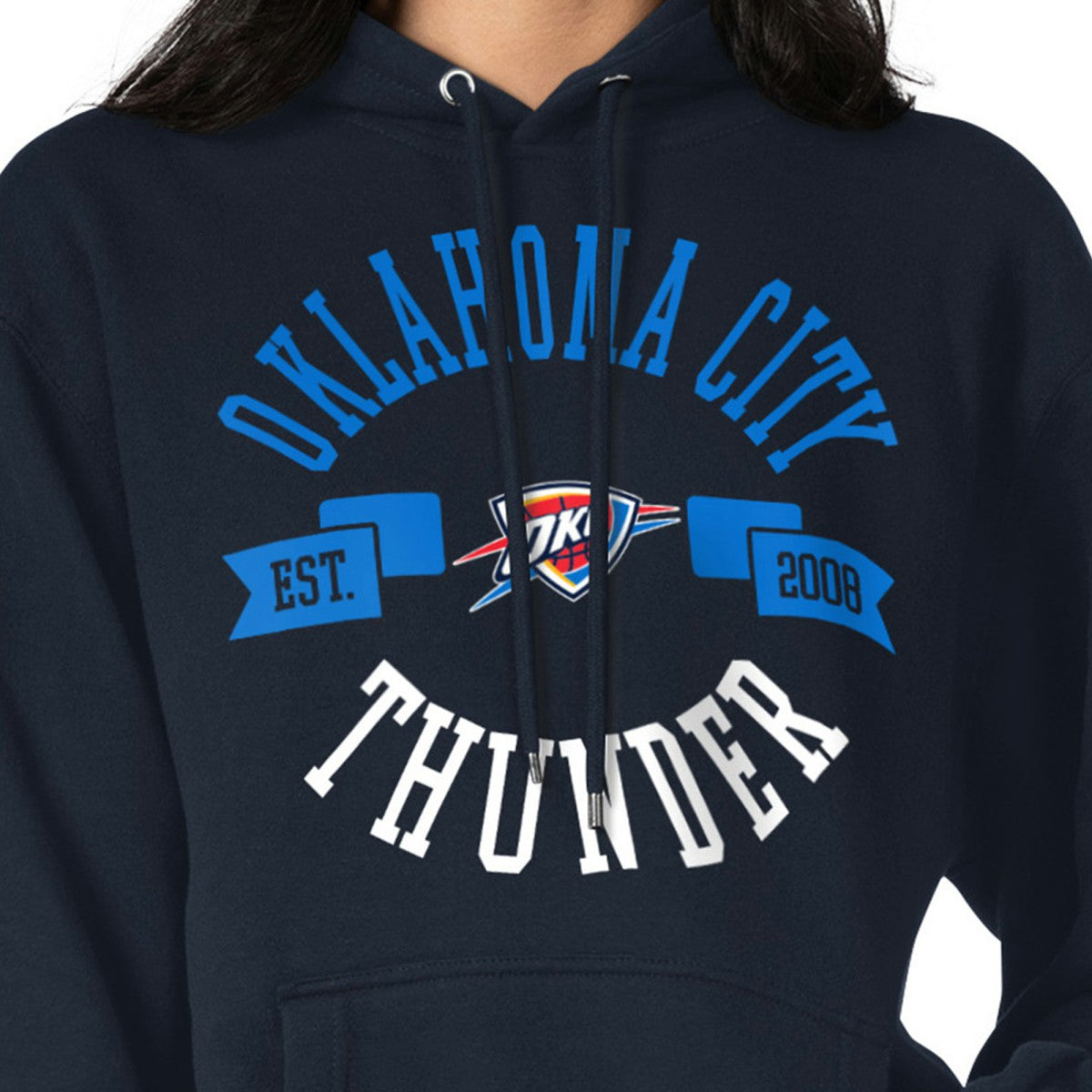 Oklahoma City Thunder G-III 4Her by Carl Banks Women's City Pullover Hoodie Navy - NBA