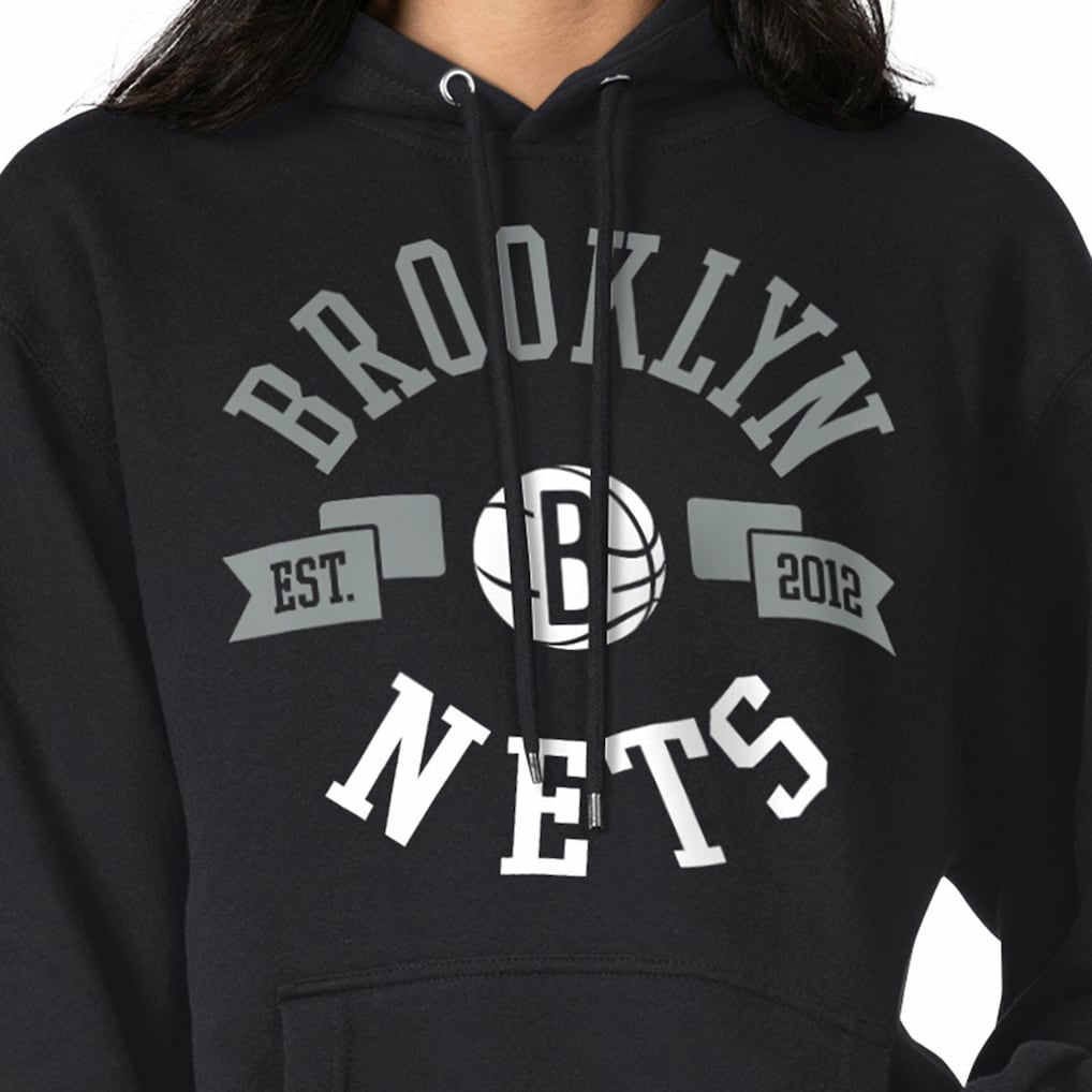 Brooklyn Nets G-III 4Her by Carl Banks Women's City Pullover Hoodie Black - NBA