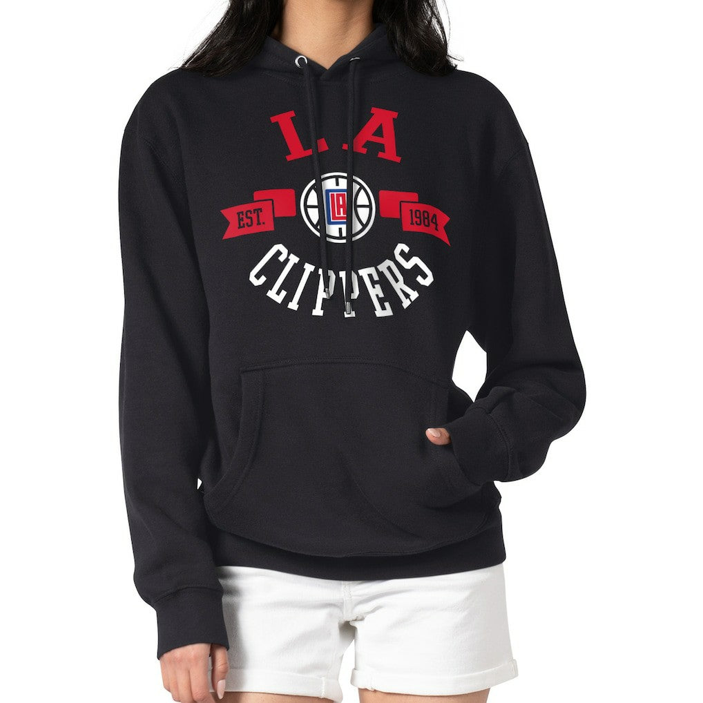 LA Clippers G-III 4Her by Carl Banks Women's City Pullover Hoodie Black - NBA