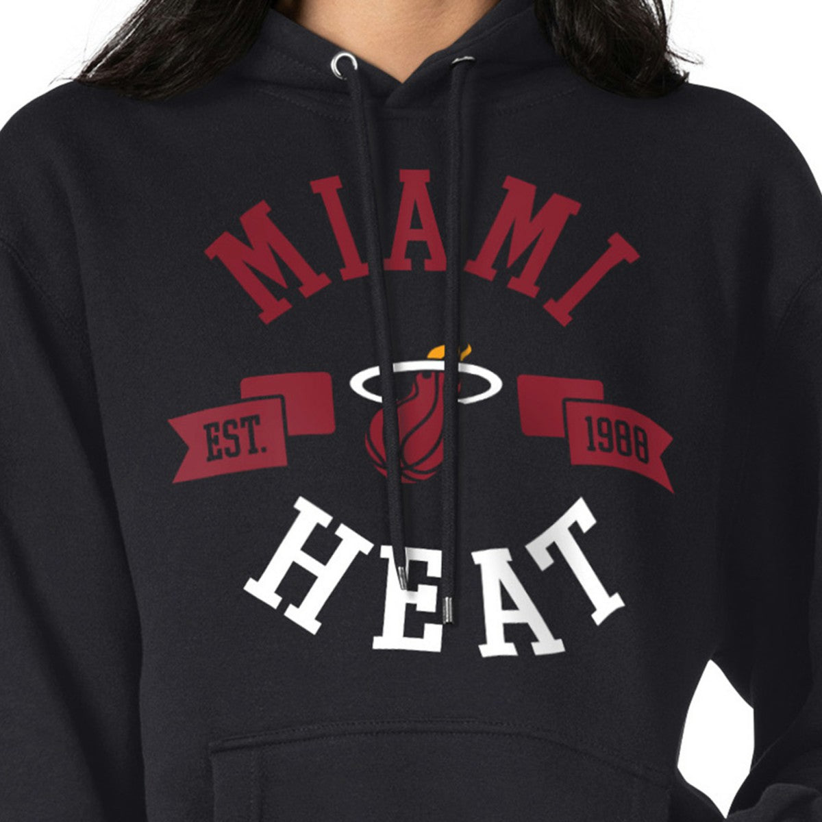 Miami Heat G-III 4Her by Carl Banks Women's City Pullover Hoodie Black - NBA