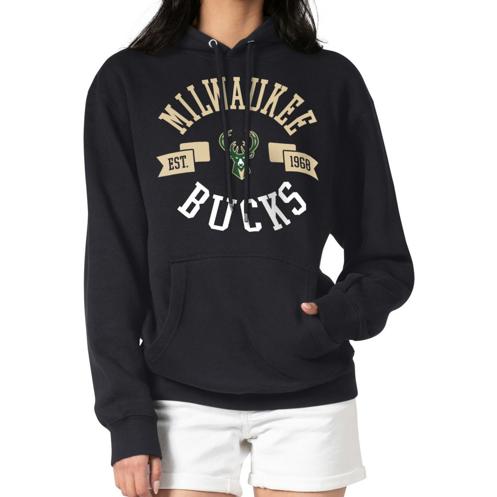 Milwaukee Bucks G-III 4Her by Carl Banks Women's City Pullover Hoodie Black - NBA