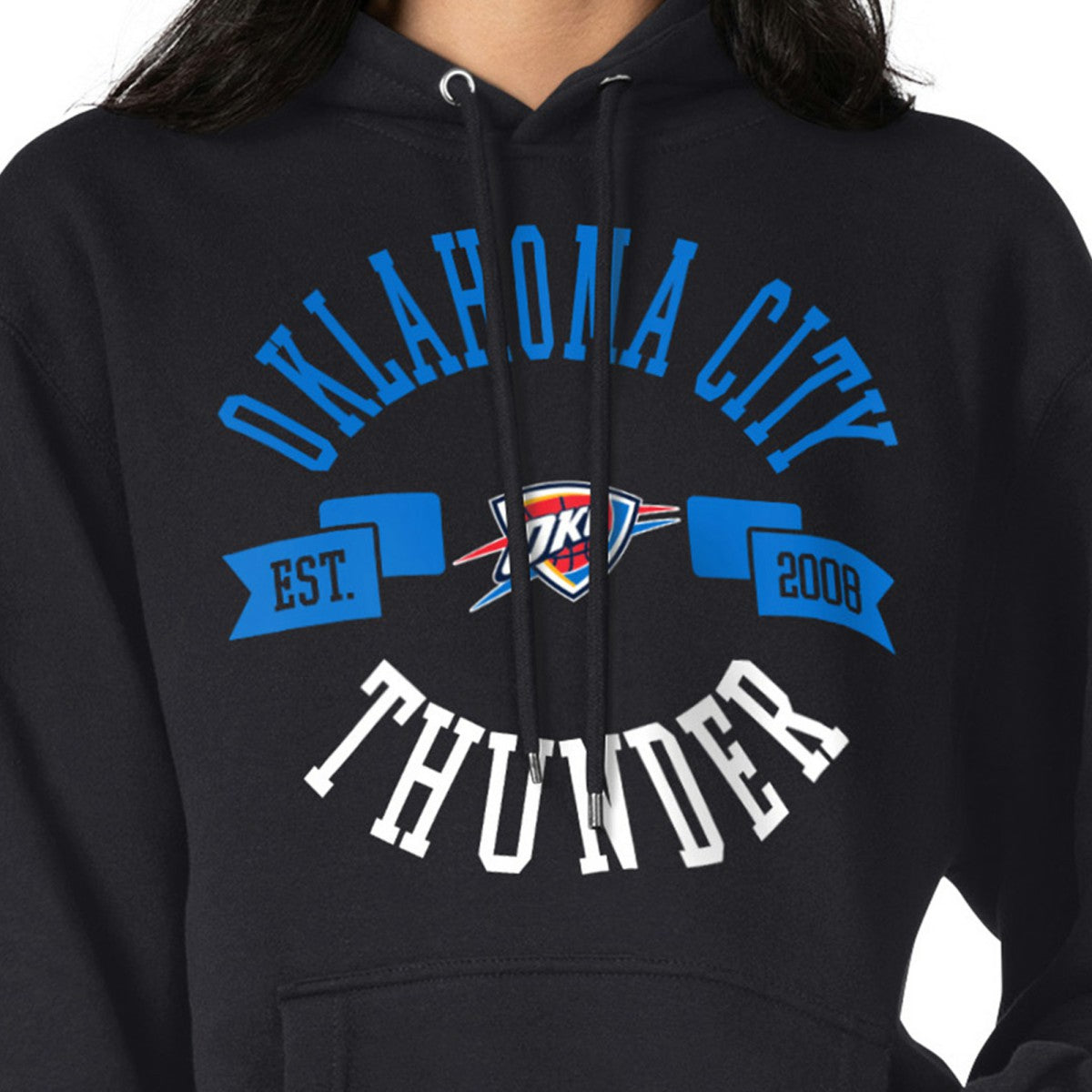 Oklahoma City Thunder G-III 4Her by Carl Banks Women's City Pullover Hoodie Black - NBA