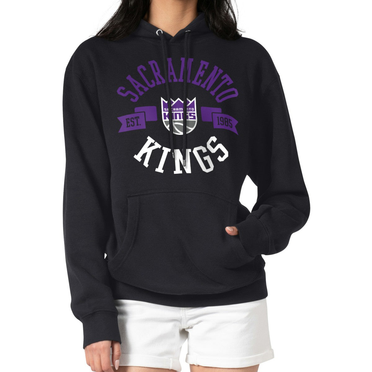 Sacramento Kings G-III 4Her by Carl Banks Women's City Pullover Hoodie Black - NBA