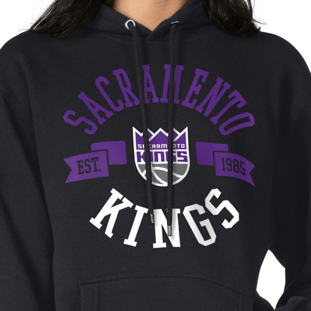 Sacramento Kings G-III 4Her by Carl Banks Women's City Pullover Hoodie Black - NBA