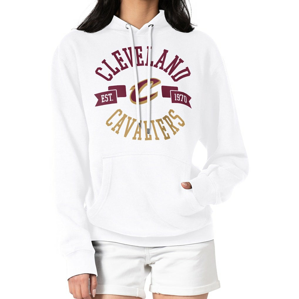 Cleveland Cavaliers G-III 4Her by Carl Banks Women's City Pullover Hoodie White - NBA