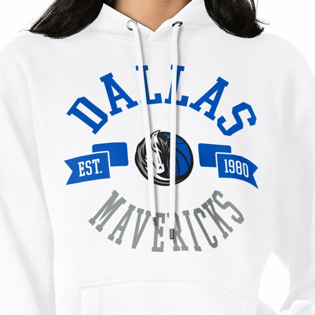 Dallas Mavericks G-III 4Her by Carl Banks Women's City Pullover Hoodie White - NBA