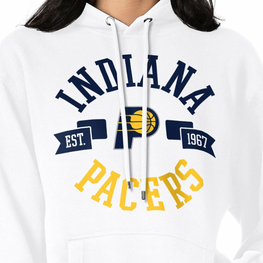Indiana Pacers G-III 4Her by Carl Banks Women's City Pullover Hoodie White - NBA