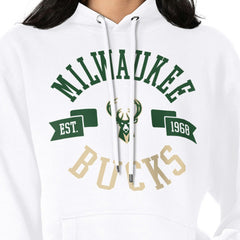Milwaukee Bucks G-III 4Her by Carl Banks Women's City Pullover Hoodie White - NBA