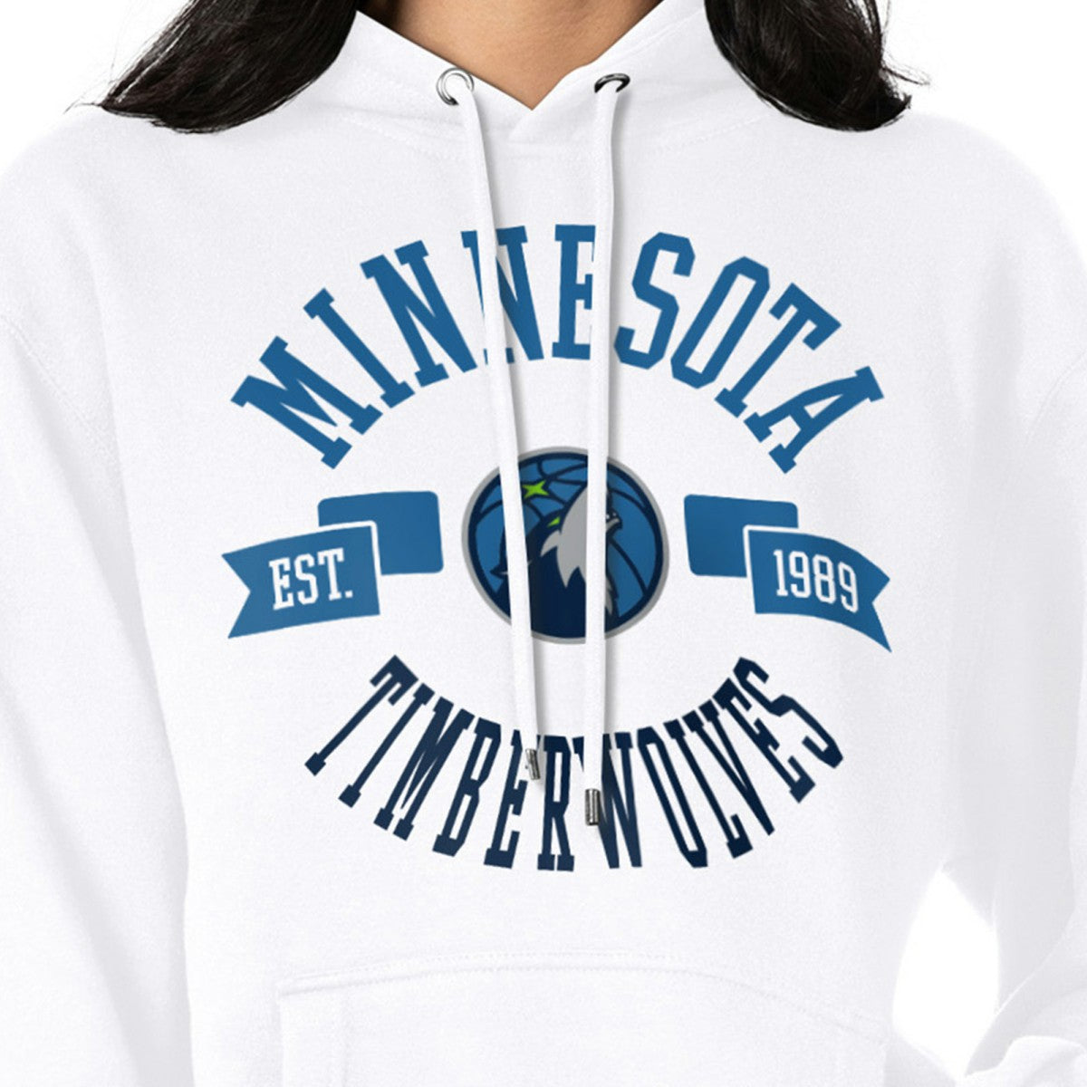Minnesota Timberwolves G-III 4Her by Carl Banks Women's City Pullover Hoodie White - NBA