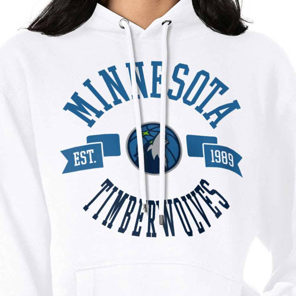 Minnesota Timberwolves G-III 4Her by Carl Banks Women's City Pullover Hoodie White - NBA