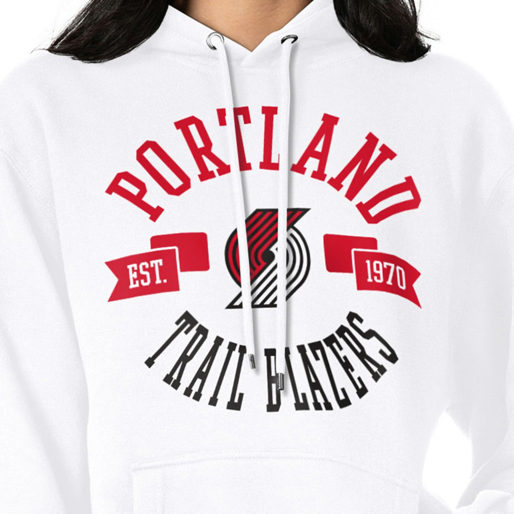 Portland Trail Blazers G-III 4Her by Carl Banks Women's City Pullover Hoodie White - NBA