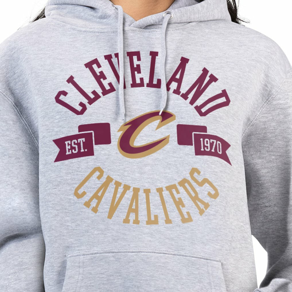 Cleveland Cavaliers G-III 4Her by Carl Banks Women's City Pullover Hoodie Heather Gray - NBA