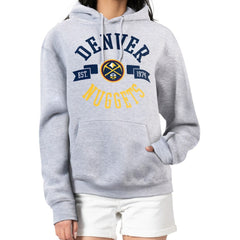 Denver Nuggets G-III 4Her by Carl Banks Women's City Pullover Hoodie Heather Gray - NBA