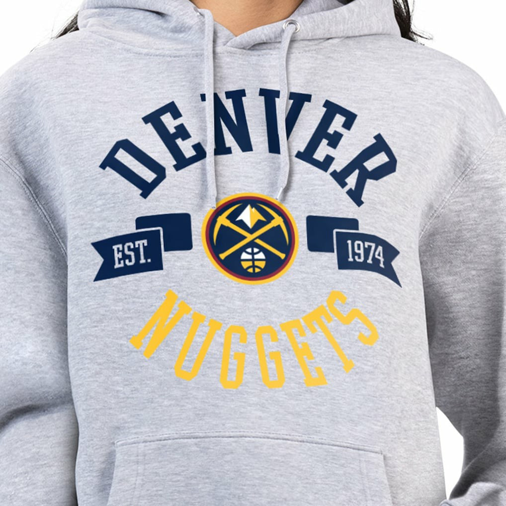 Denver Nuggets G-III 4Her by Carl Banks Women's City Pullover Hoodie Heather Gray - NBA