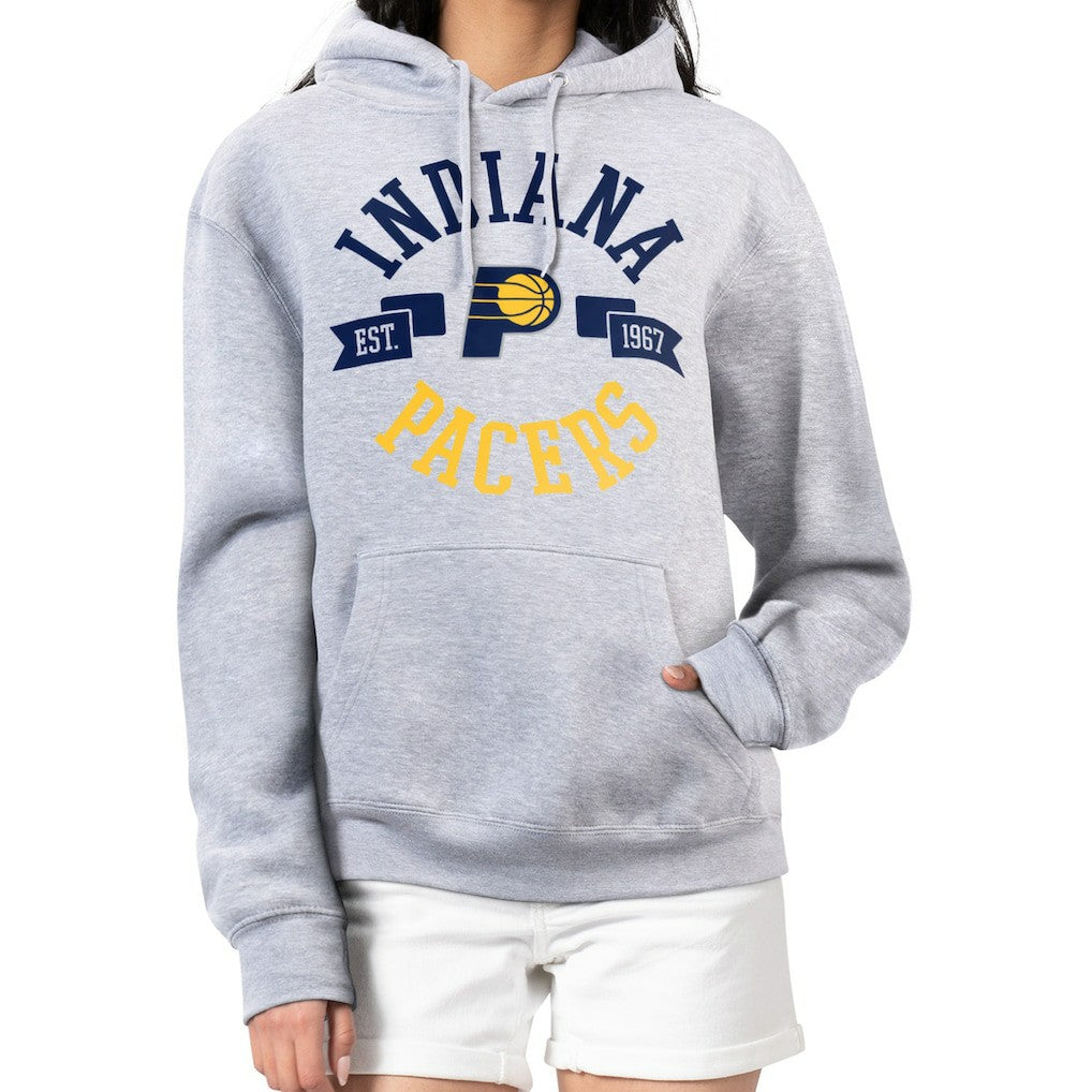 Indiana Pacers G-III 4Her by Carl Banks Women's City Pullover Hoodie Heather Gray - NBA