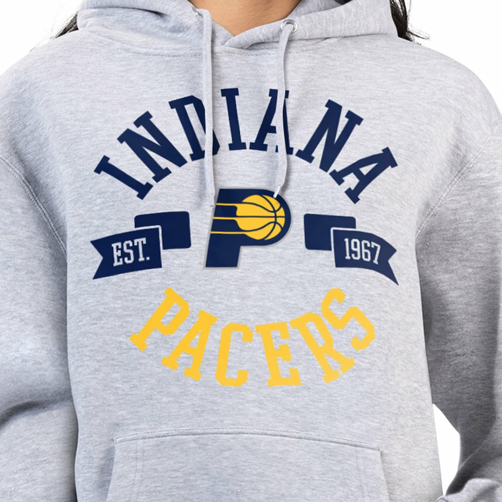 Indiana Pacers G-III 4Her by Carl Banks Women's City Pullover Hoodie Heather Gray - NBA