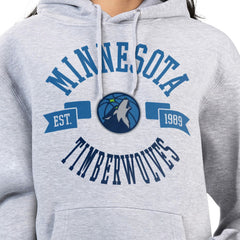 Minnesota Timberwolves G-III 4Her by Carl Banks Women's City Pullover Hoodie Heather Gray - NBA