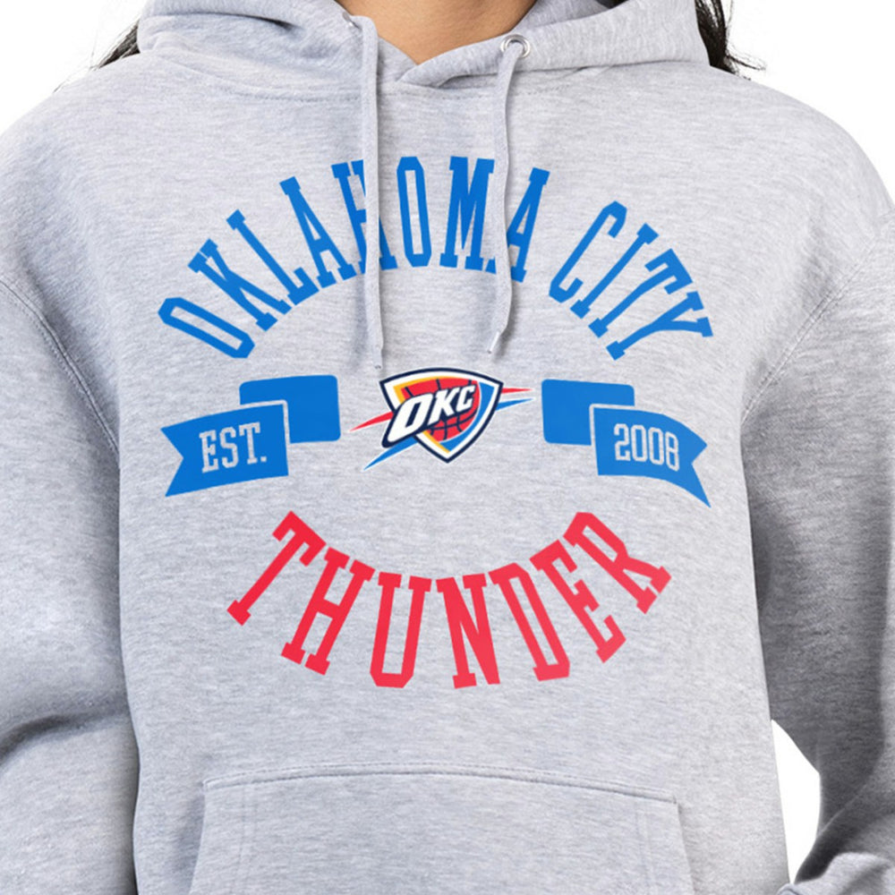 Oklahoma City Thunder G-III 4Her by Carl Banks Women's City Pullover Hoodie Heather Gray - NBA