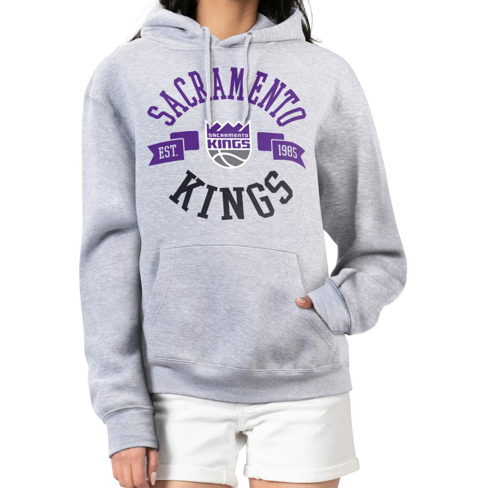 Sacramento Kings G-III 4Her by Carl Banks Women's City Pullover Hoodie Heather Gray - NBA
