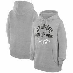 San Antonio Spurs G-III 4Her by Carl Banks Women's City Pullover Hoodie Heather Gray - NBA