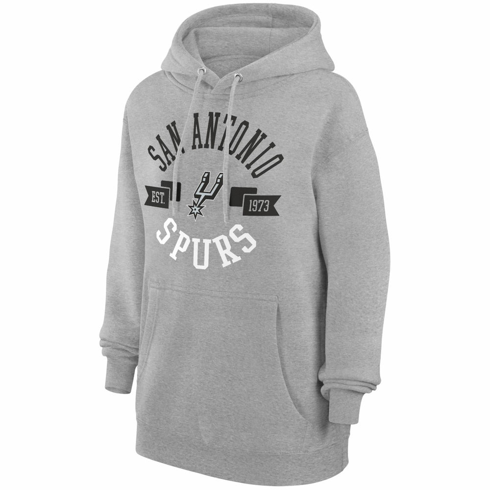San Antonio Spurs G-III 4Her by Carl Banks Women's City Pullover Hoodie Heather Gray - NBA