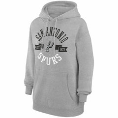 San Antonio Spurs G-III 4Her by Carl Banks Women's City Pullover Hoodie Heather Gray - NBA