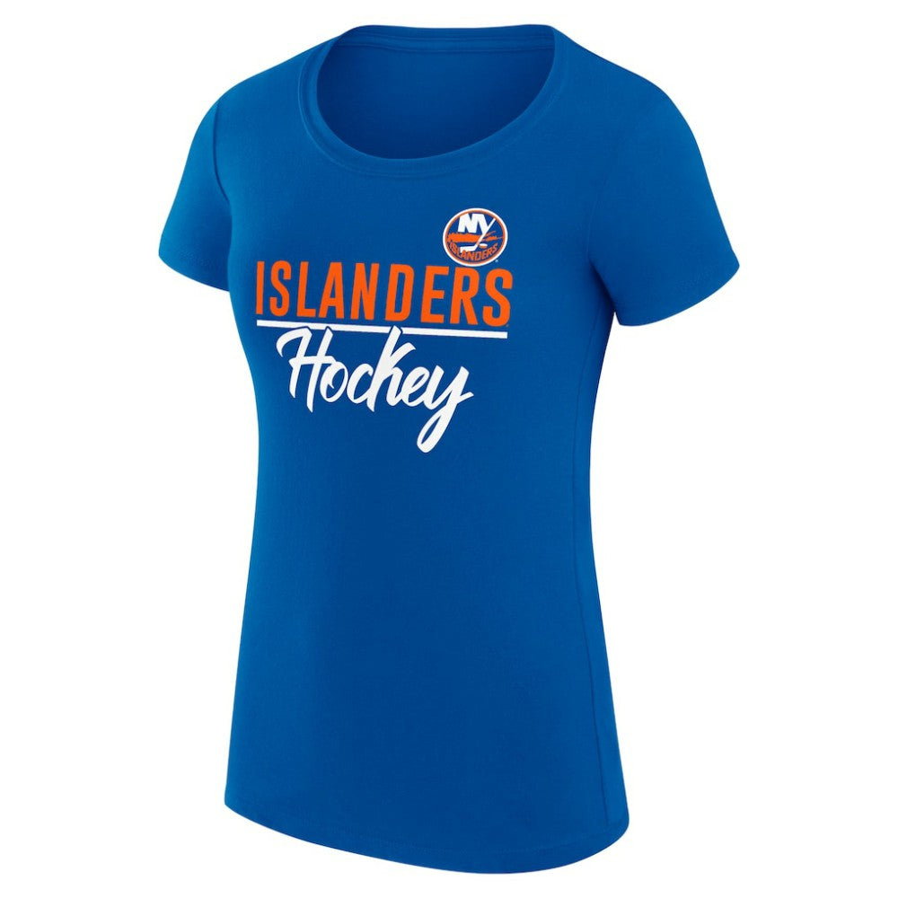New York Islanders G-III 4Her by Carl Banks Women's Super-Slim Fit Lightweight Team Sport T-Shirt - Royal - NHL