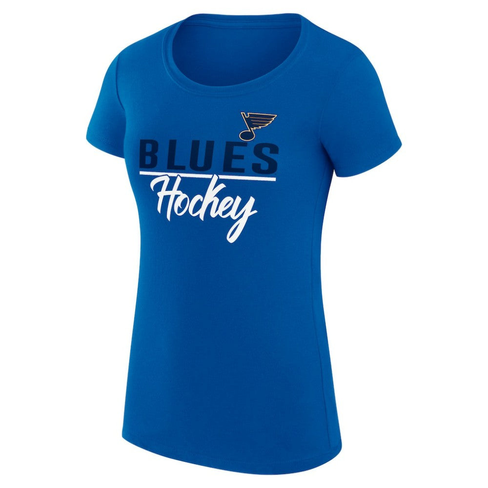 St. Louis Blues G-III 4Her by Carl Banks Women's Super-Slim Fit Lightweight Team Sport T-Shirt - Blue - NHL