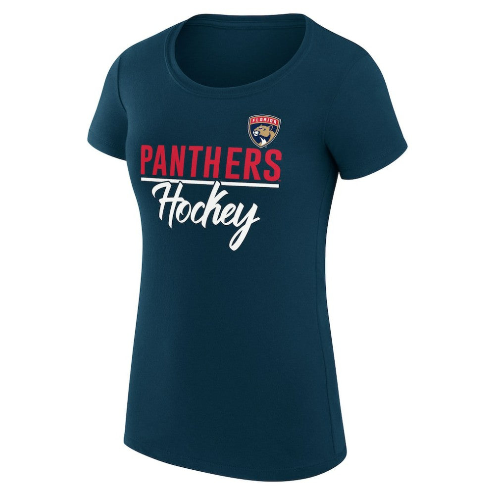 Florida Panthers G-III 4Her by Carl Banks Women's Super-Slim Fit Lightweight Team Sport T-Shirt - Navy - NHL