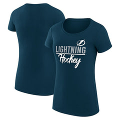 Tampa Bay Lightning G-III 4Her by Carl Banks Women's Super-Slim Fit Lightweight Team Sport T-Shirt - Navy - NHL