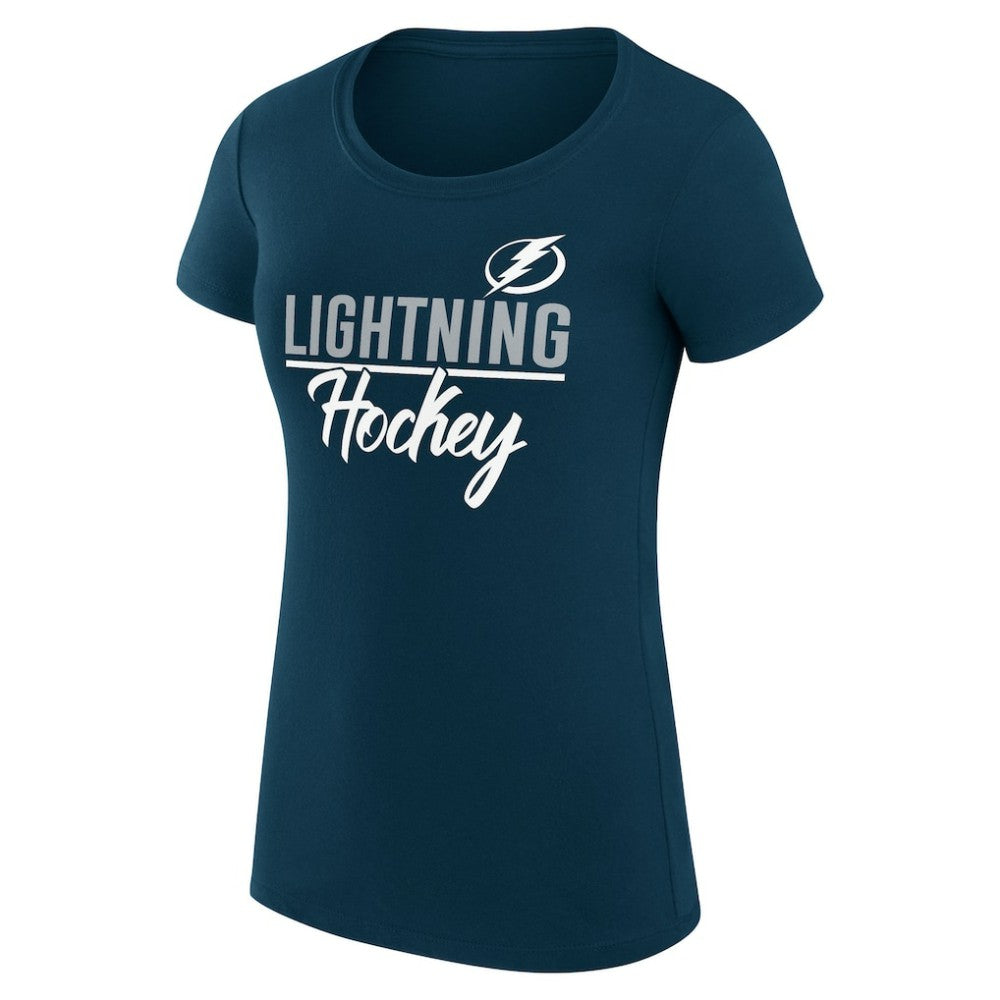 Tampa Bay Lightning G-III 4Her by Carl Banks Women's Super-Slim Fit Lightweight Team Sport T-Shirt - Navy - NHL