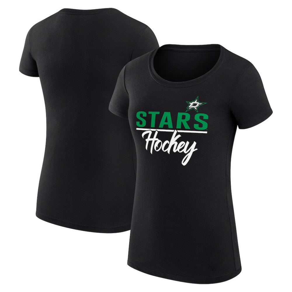 Dallas Stars G-III 4Her by Carl Banks Women's Super-Slim Fit Lightweight Team Sport T-Shirt - Black - NHL