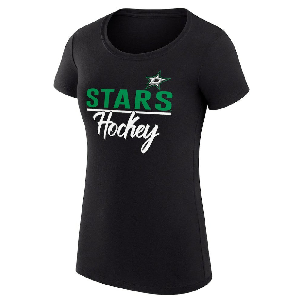 Dallas Stars G-III 4Her by Carl Banks Women's Super-Slim Fit Lightweight Team Sport T-Shirt - Black - NHL