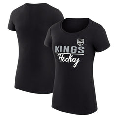 Los Angeles Kings G-III 4Her by Carl Banks Women's Super-Slim Fit Lightweight Team Sport T-Shirt - Black - NHL
