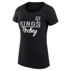Los Angeles Kings G-III 4Her by Carl Banks Women's Super-Slim Fit Lightweight Team Sport T-Shirt - Black - NHL