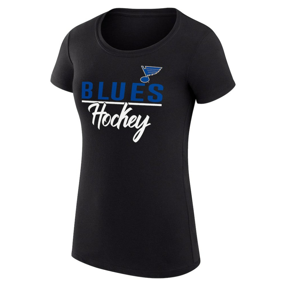 St. Louis Blues G-III 4Her by Carl Banks Women's Super-Slim Fit Lightweight Team Sport T-Shirt - Black - NHL