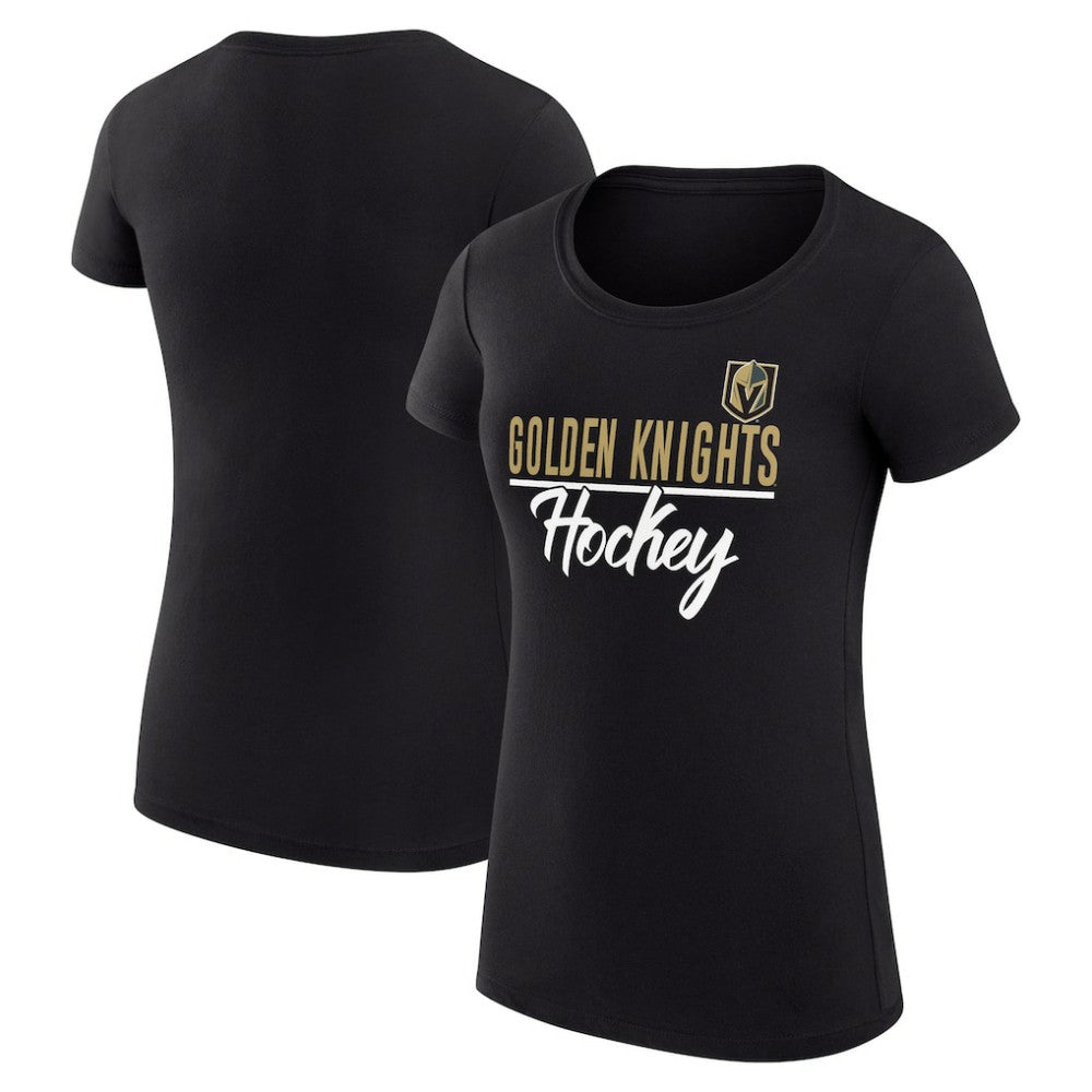 Vegas Golden Knights G-III 4Her by Carl Banks Women's Super-Slim Fit Lightweight Team Sport T-Shirt - Black - NHL